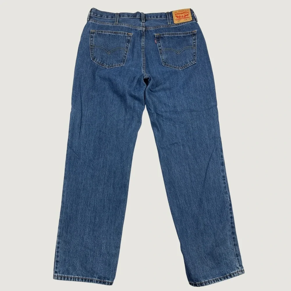 Levis 550 Relaxed Fit Jeans Mens 38x34 Blue Tapered Leg Denim 00550-4886 Classic